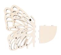 MOBUTOFU Étagère d'angle Murale pour Organiser Livres et Objets Décoratifs en Bois Marron Forme Grosse Capacité Salon ou Chambre