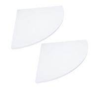 MOBUTOFU Étagère Murale d'angle Design Classique Simple Surface Délicate en PVC Blanc Usage Solide et Rangement Pratique pour Balcon ou Chambre
