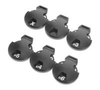 MOBUTOFU Étiquette D’Identification de Golf Numéro, Tag Rotatif Rond | Numérotation Interchangeable, Identification Rapide des Clubs, pour Couvre-clubs et Bois de Fairway