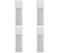 MOBUTOFU Flacon Lot de 4 Pompe à Lotion sans Air Blanc 30ml en As et Pp, Rechargeable et Polyvalent et Soins pour Cosmétiques Lors de Dîners ou Fêtes