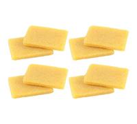 MOBUTOFU Gomme à Effacer en Caoutchouc-colle Ronde Jaune, Lot de 8 Pièces