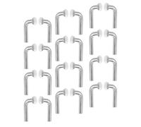 MOBUTOFU Goupille de Verrouillage en Acier Galvanisé 6x50 Mm, Lot de 50 Clips de Sécurité en J à Tête Plate pour Rayonnages à Palettes Industriels, Fixation Robuste et Sécurisée