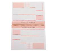 MOBUTOFU Grand Agenda Hebdomadaire B5 à Spirale Robuste avec Tâches Catégorisées, Papier, pour Usage Personnel et Bureau à Domicile