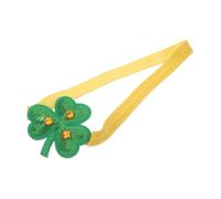 MOBUTOFU Headband Élastique Floral Vert Shamrock Pour Femmes Et Filles Accessoire De Fête Pour Saint Patrick Couronne De Fleurs Non-glissante Pour Événements Festifs