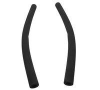 MOBUTOFU Housse de Poignée de Poussette en Mousse Noire 2 Pcs pour Bébé, Manchon Antidérapant Confortable, Protection Guidon Polyvalente en Éponge Dense, Usage Poussette Quotidienne