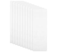 MOBUTOFU Housses Transparentes Léger et Pratique Lot de 10 pour Protège-marque-page en Pvc Couverture de Protection Lecture Bricolage