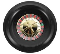 MOBUTOFU Jeu de Poker Roulette Russe Tournante 10 Pouces en Plastique Noir | Format Compact à Ranger, pour Adultes et Hôtes de Soirée, Table de Jeu, Barbecue et Nuit Conviviale