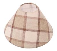 MOBUTOFU -jour Style Rétro Vintage en Tissu à Carreaux Protège Yeux et Diffuse une Lumière Douce Forme Cloche pour Lampe de Bureau et Chevet