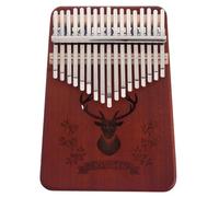 MOBUTOFU Kalimba à 17 Touches en Bois 2 Trous Sonores, Instrument de Musique pour Débutants et Garçon et Filles, pour Salles de Piano et Classes