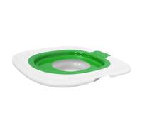 MOBUTOFU Kit D’Apprentissage Propreté pour Chat, Bac à Litière Vert | ABS Plastique, Structure Modulaire à Étages, Base Antidérapante, Bord Surélevé, Nettoyage Facile