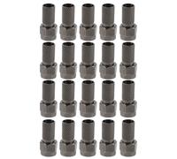 MOBUTOFU Kit de 20 connecteurs coaxiaux RG6 type F - Raccord coaxial sécurisé - Connecteurs d'antenne TV - Adaptateur de câble compatible RG6 à quadruple blindage, à visser rapidement