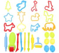 MOBUTOFU Kit de Modelage d'argile pour Garçon et Filles Moules en PP, Outils de Pâte à Modeler Amusants pour Tout-Petits, pour DIY et Créativité Manuelle