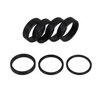 MOBUTOFU Kit D'entretoises de Potence Diamètre 28,6 Mm en Alliage D'aluminium pour VTT 7 Pièces Conception Empilable pour Ajuster la Hauteur Guidon et Améliorer la Stabilité