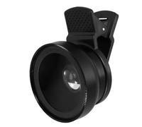 MOBUTOFU Kit D'objectifs pour Téléphone Portable à Clip, Super Grand Angle et Macro, Couleur Noire, Léger et Solide, pour Photographie Mobile et Voyages, Compatible Plupart des