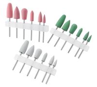 MOBUTOFU Kit Manucure Embouts de Ponceuse à en Silicone Léger et Pratique 18 Pcs pour Ponçage et Nettoyage des Cuticules en Usage Personnel ou Salon de