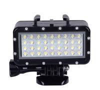 MOBUTOFU Lampe de Plongée LED Rechargeable 500lm Étanche en Plastique pour Caméra et Téléphone, Éclairage Vidéo sous-Marin pour Plongée Batterie Intégrée