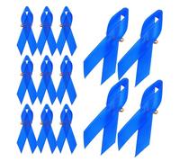 MOBUTOFU Lot de 100 Épingles à Nourrice Bleu en Satin avec Fixation Rapide et Sécurisée pour Embellissements de Vêtements et Événements Anti-violence