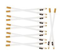 MOBUTOFU Lot de 12 Crayons à Sourcils Blancs pour Maquillage Taille-Crayon en Bois Portable Crayon Eyeliner Blanc Multifonction Contour Précis des Yeux Usage Quotidien et Professionnel