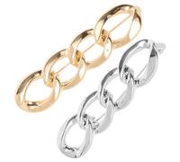 MOBUTOFU Lot de 2 Épingles à Nourrice Dorées Chaîne en Alliage de Zinc pour Ajustement de Taille de Jupes et Robes Lors de Sorties ou Fêtes