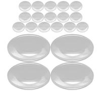 MOBUTOFU Lot de 20 Set de Set de Lentilles Convexes Portatives en Acrylique 4,2 Cm pour Lecture et Inspection de Bijoux, Résistantes aux Chocs, pour Seniors et Réparations Informatiques
