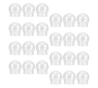 MOBUTOFU Lot de 24 Boules À Neige Vides en Plastique Transparent avec Bouchons À Visser pour Bricolage Et DéCoration De NoëL Globes d'eau LéGers Et RéUtilisables Parfaits pour Loisirs CréAtif