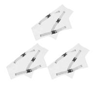 MOBUTOFU Lot de 3 Coussinets Transparents pour Protection Pieds de Fauteuil Housses Lavables Résistantes Accessoire pour Fauteuils de Soins et Domiciles