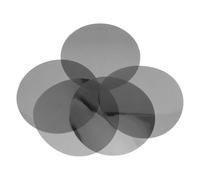 MOBUTOFU Lot de 5 Films Pet pour Éclairage D'ambiance, Diffuseurs Noirs pour Spot Led, Ajustement Tonalité Lumineuse, pour Photos et Création de Contenu