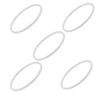 MOBUTOFU Lot de 5 Joints en Silicone O pour Couvercles de Gobelets Isothermes, Diamètre Extérieur 7.0 Cm, Intérieur 6.5 Cm, Épaisseur 0.25 Cm, Accessoires D’étanchéité pour Bouteilles
