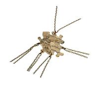 MOBUTOFU Lot de 5 Set de Set de Colliers Pendentifs en Alliage Or Forme Puzzle Cœur, Accessoires Bijoux Créatifs, Faciles à Porter, Présent pour Amie