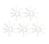 MOBUTOFU Lot de 50 Cordons Porte-Clés Fermoir Mousqueton pour Accessoires Téléphone Portable et Bijoux Faits Main, Couleurs Assorties, Adaptés aux Projets DIY la Couleur Aléatoire