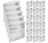 MOBUTOFU Lot de 50 Paquet Isothermes Jetables en Aluminium 2Mm 20X20Cm Pochettes Isolantes pour Transport et Conservation Alimentaire Paquet Thermiques Pratiques pour Repas et Livraison