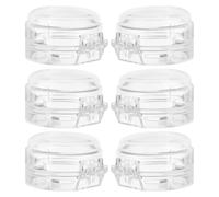 MOBUTOFU Lot de 6 Caches de Boutons de Cuisinière en Plastique pour Bébé et Garçon et Filles, Protection Multifonctionnelle Activation Accidentelle, Sécurité la Cuisine Simple et Élégante
