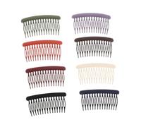 MOBUTOFU Lot De 8 Peignes Mate Pour Frange, Petits Peignes Latéraux En Matière Douce, Couleurs Variées, Fixation Fiable Pour Femmes Aux Cheveux Fins, Usage Quotidien Et Événementiel