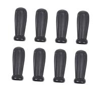 MOBUTOFU Lot De 8 Poignées Octogonales De Baby-Foot en Plastique Noir, Accessoires De Rechange Compatibles pour Table De Football, Poignée Solide pour Jeu Intérieur Et Loisirs Familiaux