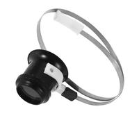 MOBUTOFU Loupe de Réparation Montre Tête Anneau en Acier Inoxydable et Bandeau Ajustable pour Techniciens Électroniques et Bijoutiers Outil Précision Portable