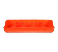 MOBUTOFU Mangeoire à Cochons Installation Simple , pour Élevages de Porcs et Chèvres en Plastique Orange Multi-compartiments Capacité pour Plusieurs Porcelets