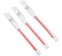 MOBUTOFU Marqueur Peau Stylo Marqueur Rouge 3pcs en Plastique pour Tatouage Permanent Sourcils et Lèvres, Outil Précis Multi-usage Salon Piercing