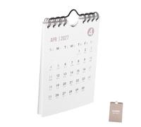 MOBUTOFU Mini Calendrier Mural 2026-2027 en Papier Kaki pour Bureau