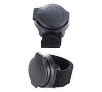 MOBUTOFU Miroirs de Vélo Arrière Réglables Design Compact Bracelet Poignet 2pcs Plastique et Verre Sécurité Améliorée pour Cyclisme