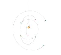 MOBUTOFU Mobile Suspendu Planète Mobile Éducatif, Décoration Astronomie Moderne pour Passionnés de Sciences et Garçon et Filles