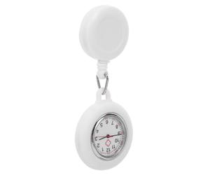 MOBUTOFU Montre Infirmière à Clip Rétractable en Silicone Ergonomique pour Blouse Médicale, Usage Hospitalier et Présent pour Infirmières et Médecins