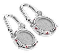 MOBUTOFU Montre Suspendue Multifonctionnelle 2pcs Boussole et Alarme, Acier Inoxydable et Alliage de Zinc, pour Randonnée et Voyage