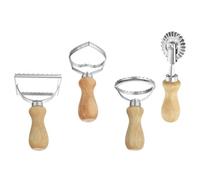 MOBUTOFU Moule à Biscuits en Alliage 4pcs pour Raviolis et Pâtisserie, Coupe-pâte Simple, Formes Variées pour Cuisson à Domicile
