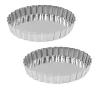 MOBUTOFU Moule à Gâteau en Alliage D'aluminium 2pcs, Résistant à Haute Température, Facile à Nettoyer, pour Pâtisserie à Domicile et Professionnels