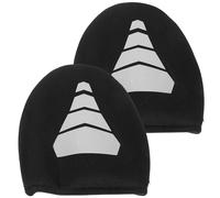 MOBUTOFU Néoprène Couvre-Chaussures Noir Imperméables, Demi-Pied Vélo | Usage Cyclisme, Effet Coupe-vent et Motif Réfléchissant, Taille Unique, Facile à Enfiler
