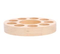 MOBUTOFU Organisateur de Bouteilles D'huiles Essentielles Structure à Emplacements et Grands Trous en Bois de Pin de 4,8 Cm pour Maison et Salon de Massage