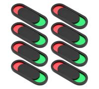 MOBUTOFU Panneaux de Porte Coulissants Autocollants Faciles à Installer Lot de 8 en Acrylique Noir pour Salle de Bain, Bureau ou Toute Pièce Nécessitant Intimité