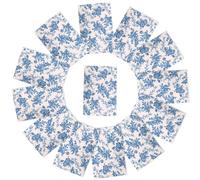MOBUTOFU Papier D'emballage pour Présents Bleu Style Classique 10 Feuilles 50x76cm Papier Fin pour Loisirs Créatifs et Décorations de Fête