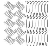 MOBUTOFU Peigne Fixateur Capillaire Métallique 40 Pièces Forme de U Pinces à Cheveux pour Maintien de Frange et Chignon Usage Professionnel