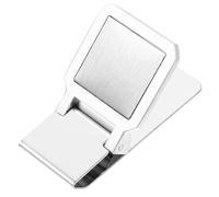MOBUTOFU Pince à Billets en Acier Inoxydable Argenté, Petite Pince à Billets Fine et Pratique, Simple à Utiliser, Compatible la Plupart des Portefeuilles